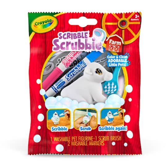 Crayola® Scribble Scrubbie® Farm Animal Blind Pack